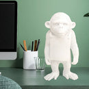 GobekUsa Gorilla Sculpture Resin Figure Monkey Statue Home Decor Living Room Figurine Craft
