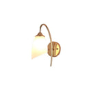 GobekUsa Gold Glass Wall Lamp Bedroom Sconce for Hotel Living Room Aisle Staircase
