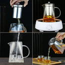 GobekUsa Glass Teapot with Stainless Steel Infuser
