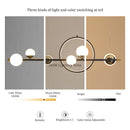 GobekUsa LED Long Strip Pendant Light: Nordic Minimalist Design for Living Room, Restaurant, Bar
