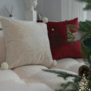 GobekUsa Christmas Cartoon Embroidered Pillow Cover Set for Festive Home Decor