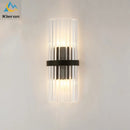 GobekUsa Crystal LED Wall Lamp for Bedroom Living Room Study Minimalist Design