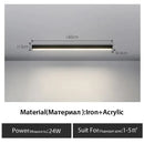 GobekUsa Black Linear LED Ceiling Lamp for Living Room, Aisle, Dining Room