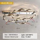 GobekUsa Crystal Ring Chandelier: Modern Dimmable LED Ceiling Fixture
