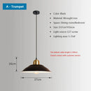 GobekUsa Iron Industrial Chandeliers, Nordic Pendant Light for Home, Retro Loft Hanging Lamps