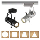 GobekUsa Adjustable LED Track Spotlights for Art Gallery Church Museum, Square Shape