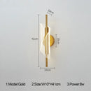 GobekUsa Gold Black LED Wall Sconce Light for Bedroom Living room Aisle Corridor