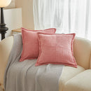GobekUsa Boho Striped Pillow Covers for Sofa Bed Decor, 45x45 White Polyester Pillowcases