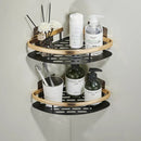 GobekUsa Aluminum Corner Bathroom Shelf with Towel Holder