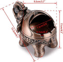 GobekUsa Elephant Shaped Windproof Ashtray with Lid for Home and Office