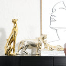 GobekUsa Leopard Resin Sculpture - Home Decor Handicrafts & Animal Figurine