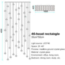GobekUsa Crystal Ball Chandelier Pendant Light for Staircase Hallway Bar Décor
