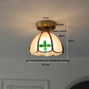 GobekUsa Glass Flower LED Ceiling Lights - Modern Nordic Canopy Lamparas Techo