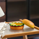 GobekUsa Cartoon Burger Ashtray: Fun Resin Smoking Accessory for Office Table & Gifts