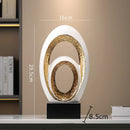 GobekUsa Gold Abstract Art Sculpture Desk Ornaments Minimalism Aesthetics Decor