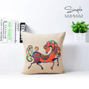 GobekUsa Cotton Linen Sofa Pillowcase, Cushion Cover for Home Decor