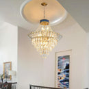 GobekUsa Crystal Duplex Chandelier: Modern & Elegant for Hotels, Villas, & Living Spaces