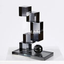 GobekUsa Geometric Crystal Glass Bookshelf Ornaments
