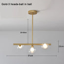 GobekUsa Glass Ball Pendant Chandeliers - Modern LED Hanging Lights for Home Decor