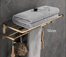 GobekUsa Antique Brass Bathroom Accessory Set: Towel Rack, Paper Holder, Soap Dish, Towel Ring, & More