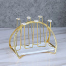 GobekUsa Glass Cup Spin Rack Mug Holder Stand Kitchen Organizer Tray