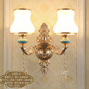 GobekUsa Crystal Wall Sconce Bedroom Lamp Indoor Modern Lighting Europen Style
