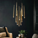 GobekUsa LED Chandelier: Modern, Dimmable Ceiling Light for Living Room, Kitchen, Staircase