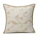 GobekUsa Geometric Brown Leather Splicing Throw Pillow Cover 45x45cm Luxe Square Cushion Case