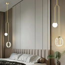 GobekUsa Gold Luxury LED Pendant Light for Living Room, Bedroom, Restaurant, Bars - Modern Art Indoor Ceiling Lamp