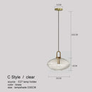 GobekUsa LED Glass Chandelier: Modern Dining Room Pendant Lights Hanging Lamp Fixtures