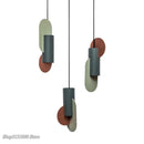GobekUsa Green Cylindrical LED Pendant Light - Nordic Modern Single Head Hanging Lamp