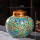 GobekUsa Enamel Tea Pot Ceramic Storage Jar - Airtight Coffee Container
