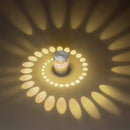 GobekUsa LED Spiral Wall Light with RGB Remote Control - Home Decor Art Lamp