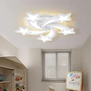 GobekUsa LED Acrylic Chandelier Lights with Remote for Home Indoor Lighting