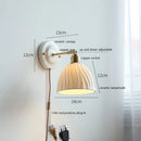 GobekUsa Butterfly Ceramic LED Wall Lamp Home Indoor Lighting Stair Mirror Light