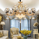 GobekUsa Luxe Crystal Chandelier for Bedroom, Living Room, and Dining Room