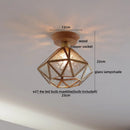 GobekUsa Amber Glass LED Ceiling Lights Modern Decoration for Home Porch Restaurant