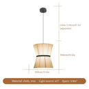 GobekUsa Cocoon Cloth Chandelier: Japanese Pendant Lamp for Home Kitchen Decor