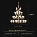 GobekUsa Chinese Jade Chandelier | Modern Duplex Villa Lighting