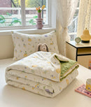GobekUsa Cartoon Printed Summer Lightweight Cooling Blanket for Kids and Students.