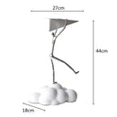 "GobekUsa Resin Paper Airplane Cloud Figure for Home Decor - Black Cartoon Abstract Figurine"