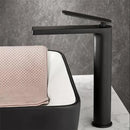 GobekUsa Gun Gray Waterfall Basin Faucet - Brass Hot Cold Sink Faucet