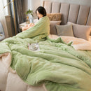 GobekUsa Cozy Dual Use Flannel Duvet Cover - Autumn Winter Warmth Blanket Quilt