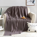 GobekUsa Cotton Waffle Towel Quilt Single Blanket for Office & Picnics