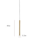 GobekUsa Gold Tube LED Pendant Lights for Kitchen Dining Office Home Decor