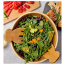 GobekUsa Bamboo Salad Hands and Spoon Set for Kitchen Gadget Use