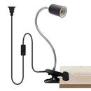 GobekUsa Adjustable Gooseneck Clip Lamp Holder for Home Office Bedside