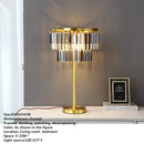 GobekUsa Crystal Brass Floor Lamp: Modern Nordic Style LED Standing Light
