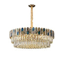 GobekUsa Dimmable LED Sea Shell Crystal Chandelier Luminaire for Living Room
