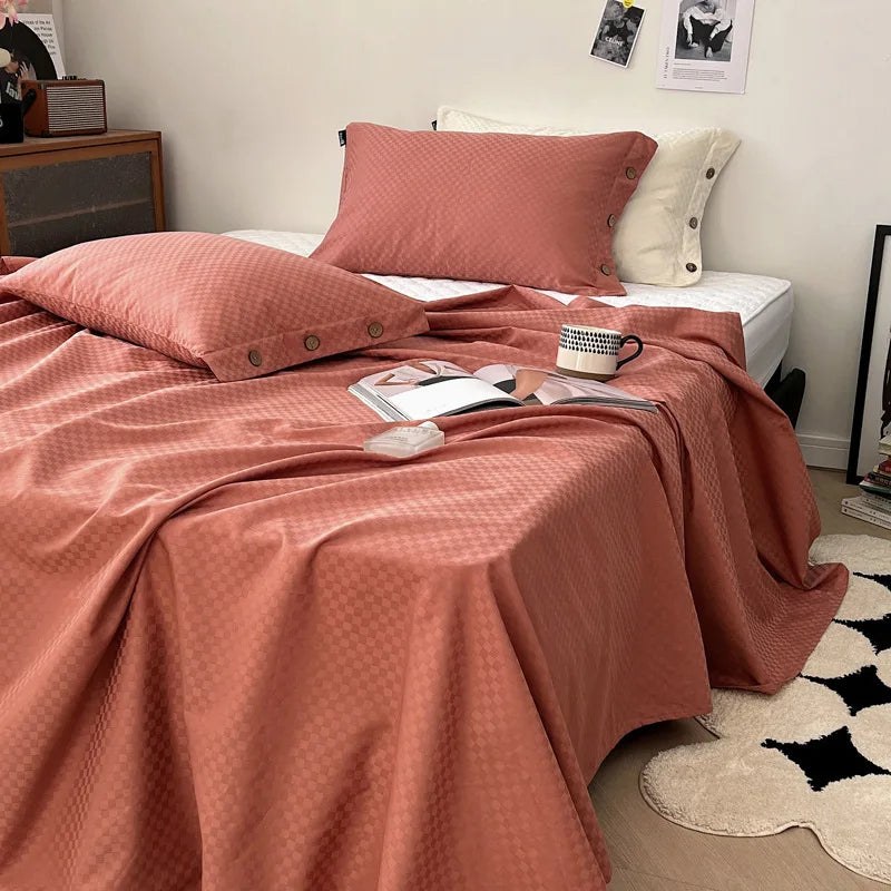 GobekUsa Luxe Cotton Satin Stripe Bed Sheet Set with 2 Pillowcase, photo 17 of 30
